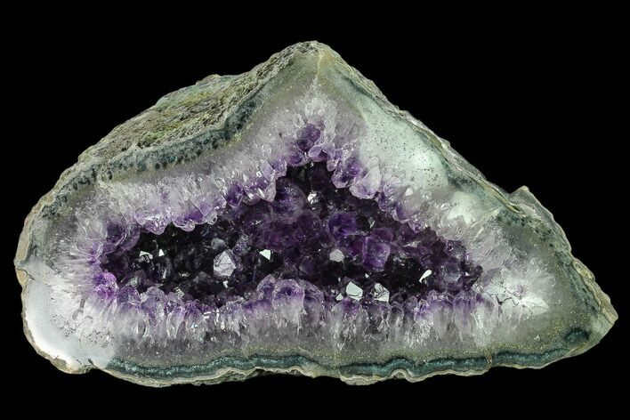 Wide, Purple Amethyst Geode - Uruguay #135345